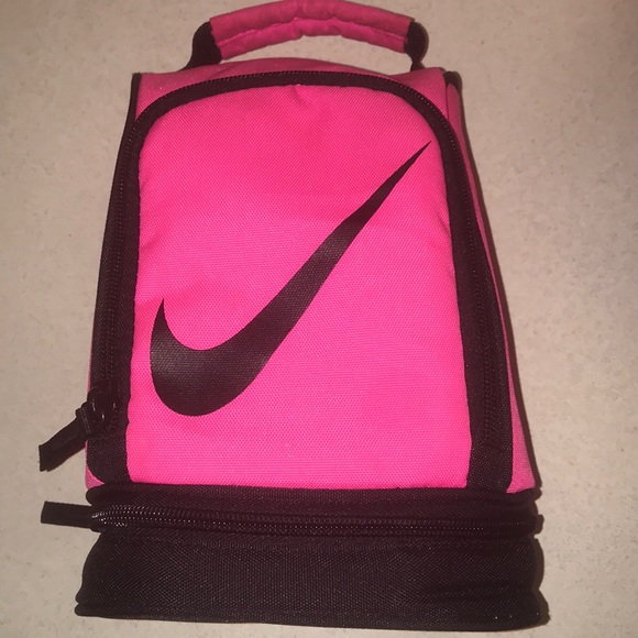 pink nike lunch box